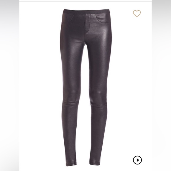 Helmut Lang Leather Leg Pants 10 - Picture 1 of 14
